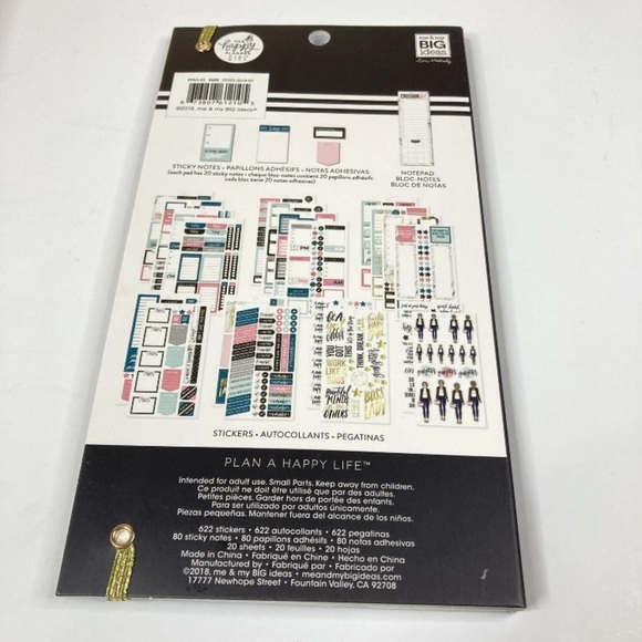 3/$30 The Happy Planner GOAL GETTER MAMBA Sticker Book 722 pc - Picture 3 of 10